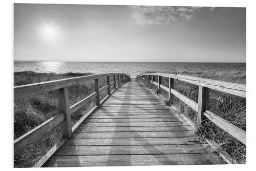 Foam board print Wooden Path to the Beach