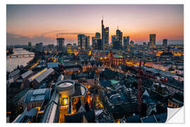 Sisustustarra View Over the Römer and the Skyline in Frankfurt am Main