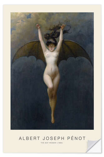 Wandsticker The Bat Woman, 1890