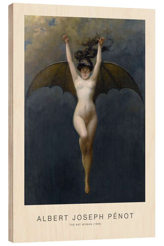 Wood print The Bat Woman, 1890