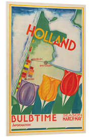 Foam board print Bulb Time - Visit Holland