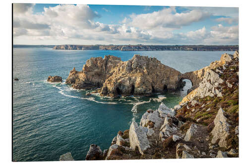 Aluminium print Rocky Coast at Pointe de Dinan, Brittany