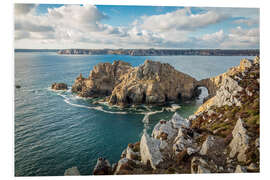 Foam board print Rocky Coast at Pointe de Dinan, Brittany