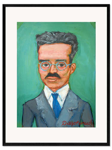 Framed art print Walter Benjamin