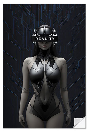 Selvklæbende plakat VR Reality