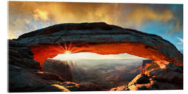 Acrylic print  Mesa Arch, Canyonlands National Park - Michael Rucker