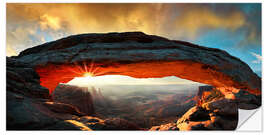 Sticker mural Mesa Arch, Canyonlands National Park