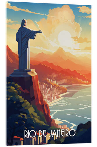 Akryylilasitaulu Rio de Janeiro Travel Art II