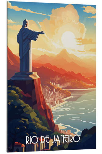 Aluminium print Rio de Janeiro Travel Art II