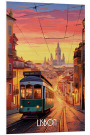 Quadro em PVC Lisbon Travel Art