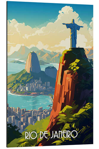 Quadro em alumínio Rio de Janeiro Travel Art I