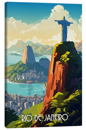 Stampa su tela Rio de Janeiro Travel Art I