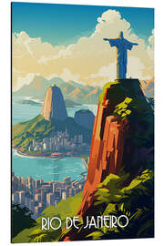 Magnettafel Reiseplakat Rio de Janeiro I