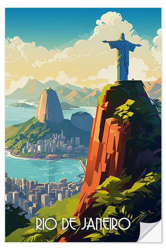 Sticker mural Rio de Janeiro Travel Art I