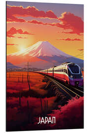 Magnettafel Reiseplakat Japan