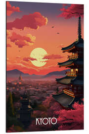 Aluminium print Kyoto Travel Art I