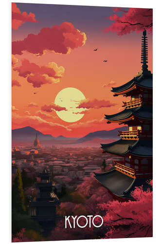 Quadro em PVC Kyoto Travel Art I