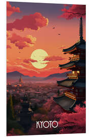 Foam board print Kyoto Travel Art I