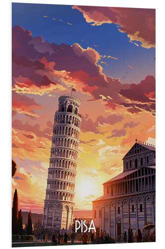 PVC print Pisa Travel Art