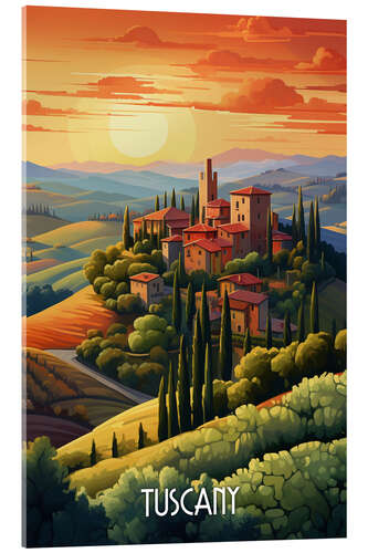 Quadro em acrílico Tuscany Travel Art