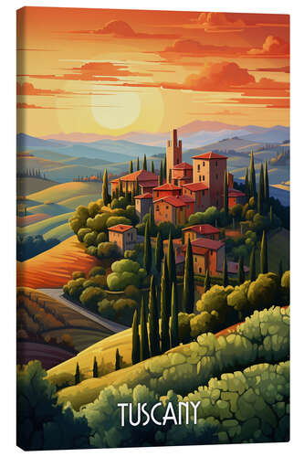 Canvas print Tuscany Travel Art