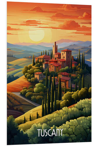 PVC print Tuscany Travel Art