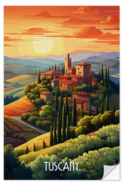 Vinilo para la pared Tuscany Travel Art