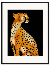 Gerahmter Kunstdruck Gepard
