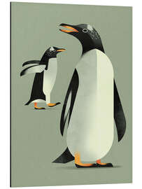 Tableau en aluminium Gentoo Penguin