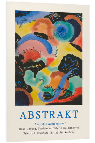 Print på skumplade Abstract Composition, 1922 II