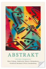 Selvklebende plakat Abstract Composition, 1919 III