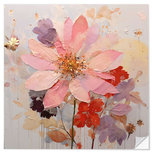 Wall sticker Abstract Flowers I