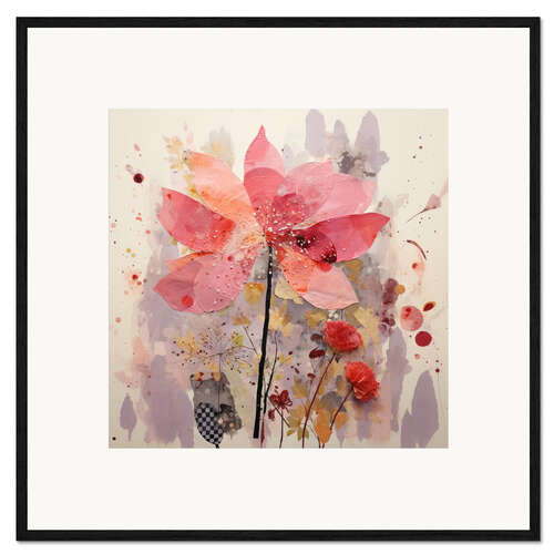 Framed art print Abstract Flowers II