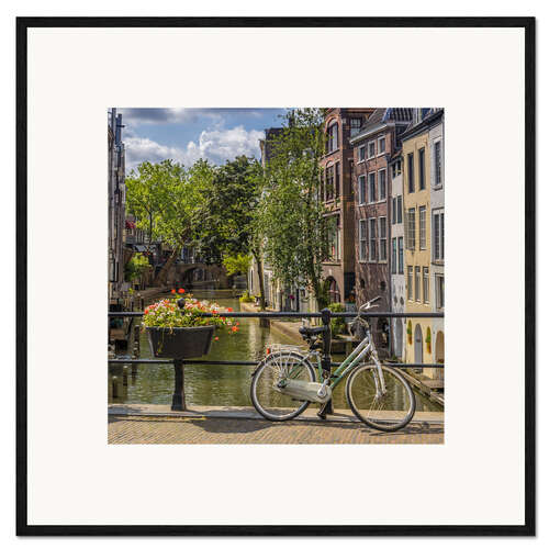 Innrammet kunsttrykk Oudegracht in Utrecht