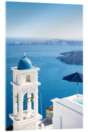 Akryylilasitaulu Sea View of Oia in Santorini, Cyclades, Greece