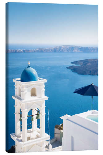 Canvas print Sea View of Oia in Santorini, Cyclades, Greece