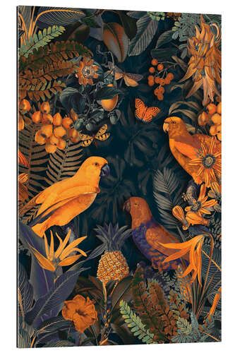 Galleriprint Parrots Midnight Paradise