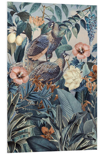 Tableau en PVC Moody Peafowl Kingdom