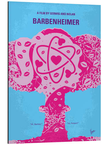 Aluminium print Barbenheimer