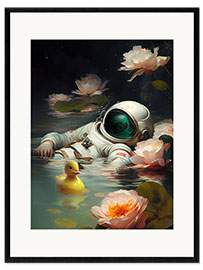 Gerahmter Kunstdruck Space Siesta