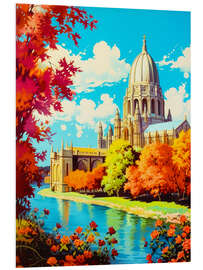 Foam board print Oxford Travel Art