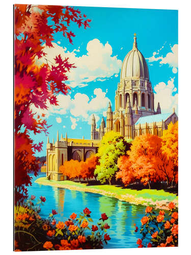 Quadro em plexi-alumínio Oxford Travel Art