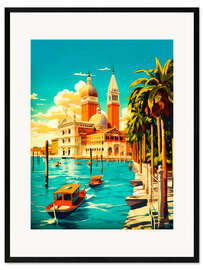 Impresión de arte enmarcada Venice Travel Art I