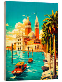 Puutaulu Venice Travel Art I