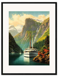 Inramat konsttryck Norwegian Adventure