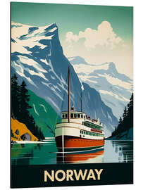 Magnettafel Reiseplakat Norwegen