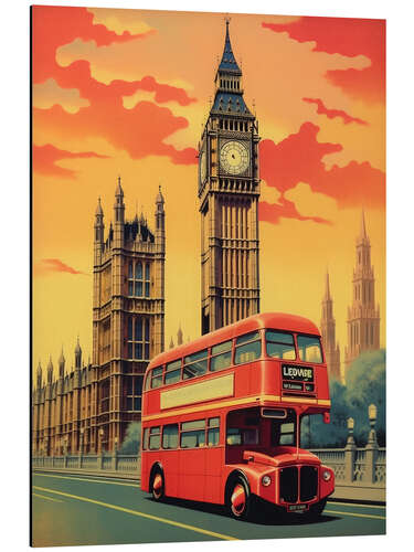 Cuadro de aluminio London Travel Art