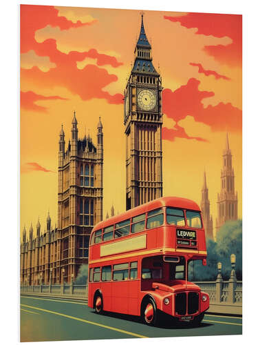 Stampa su PVC London Travel Art