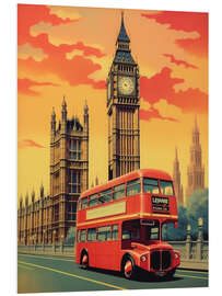 Foam board print London Travel Art