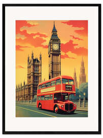 Framed art print London Travel Art